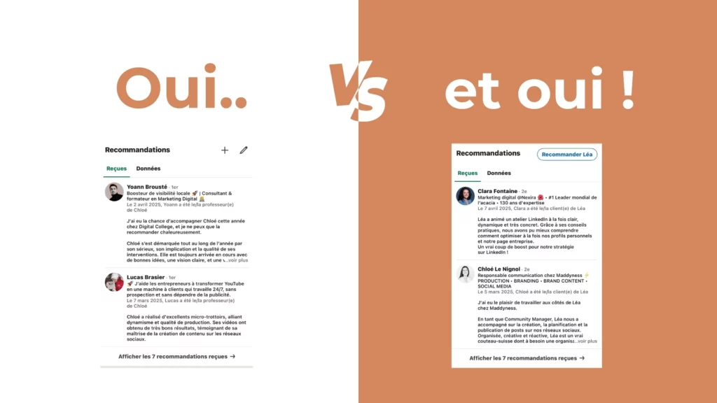 recommandation linkedin