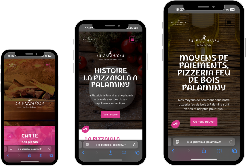 site internet pizzeria