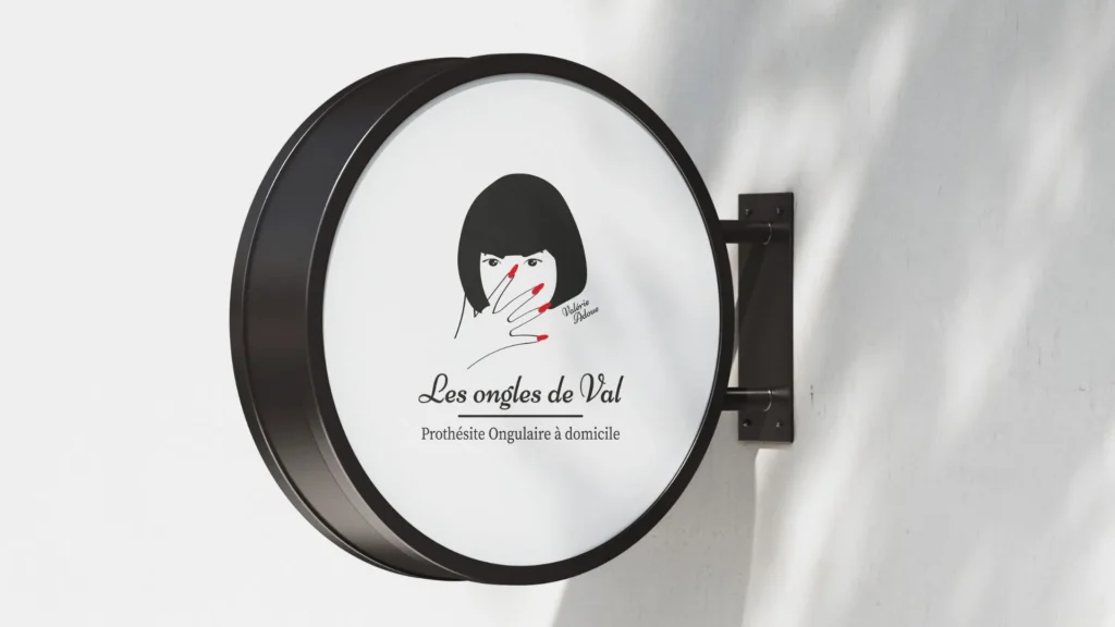 logo mise en situation les ongles de val